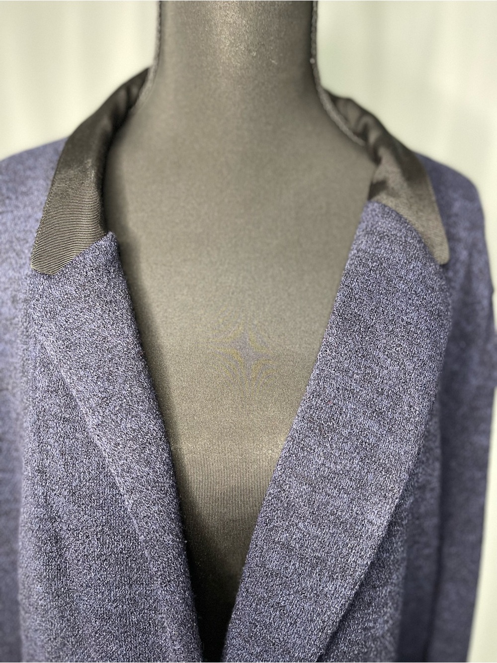 Simply Vera - Vera Wang Navy Open-Front Knit Sweater - Picture 9 of 15